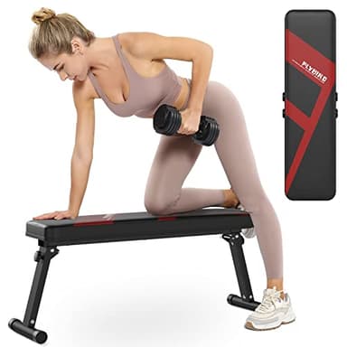 FLYBIRD Folding Flat Bench, Sturdy Lightweight and Space-saving Bench Press Flat Weight Bench, Easy to Assemble - Image 9