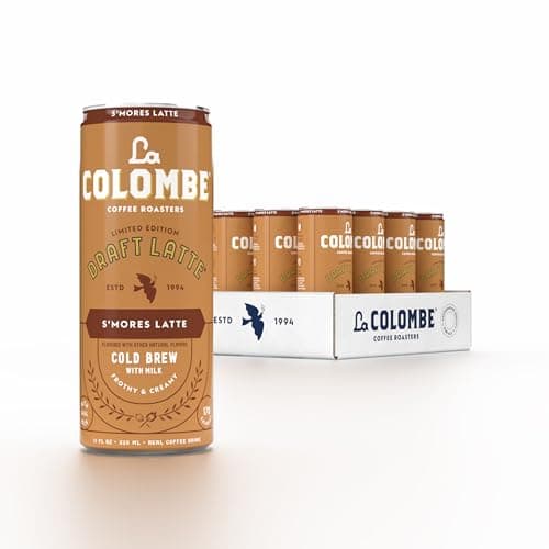 La Colombe Coffee, S'mores Latte, Cold Brew Draft Latte, 11 fl oz Cans (Pack of 12) - Image 1