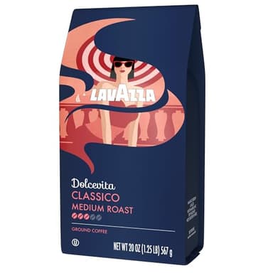 Lavazza Classico Ground Coffee Blend, Medium Roast, Authentic Italian, Blended And Roasted in Italy, Non GMO, Value Pack, A Full bodied with rich flavor and notes of dried fruit, 20 Ounce - Image 12