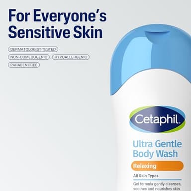 Cetaphil Ultra Gentle Refreshing Body Wash, For Dry to Normal, Sensitive Skin, 16.9oz, with Aloe Vera, Calendula, Vitamin B5, Hypoallergenic, Fragrance Free, Dermatologist Tested - Image 6