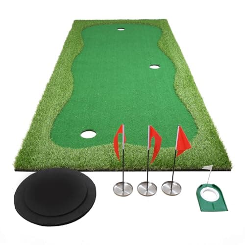Golf Putting Green, Practice Putting Green Mat, Large Professional Golfing Training Mat for Indoor Outdoor - Image 1