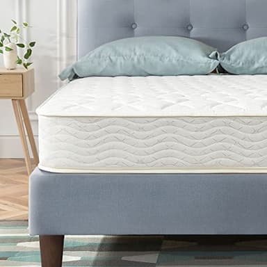 Best Price Mattress 8 Inch Tight Top Innerspring Hybrid Mattress - Comfort Foam Top with Bonnell Spring Base, Full White - Image 5