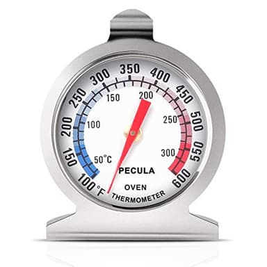 Oven Thermometer 50-300°C/100-600°F, Oven Grill Fry Chef Smoker Analog Thermometer Instant Read Stainless Steel Kitchen Cooking Thermometer - Image 1