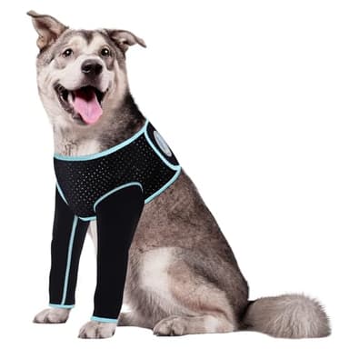 Comwish Recovery Sleeve for Dogs, Both Front Legs Protection After Surgery, Dog Leg Sleeve to Stop Licking, Bite and Keep Dry, Waterproof Abrasion Resistant Dog Recovery Sleeve (XL) - Image 1