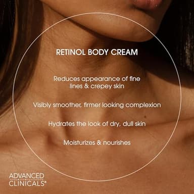 Advanced Clinicals Retinol Body Lotion & Face Moisturizer | Visible Anti Aging Skin Care Retinol Body Cream For Women & Men Targets Look Of Fine Lines, Wrinkles, & Crepe Looking Dry Skin, 16 Ounce - Image 5