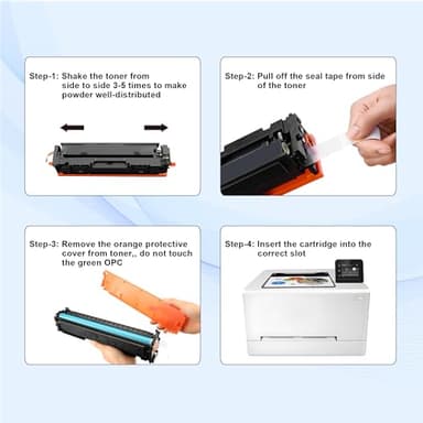 201A Toner Cartridges 4 Pack Works with HP Color Laserjet Pro MFP M277dw M252dw M277n M277c6 M252n M277 Printer (Black,Cyan,Magenta and Yellow) - Image 5