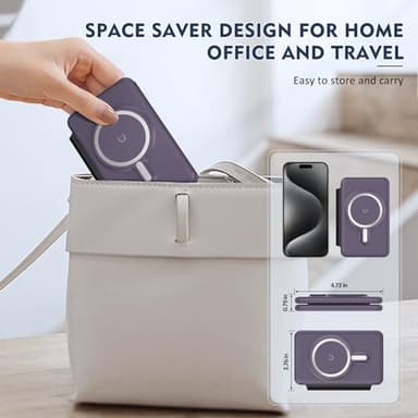 Wireless Charger iPhone - 3 in 1 Charging Station for Apple Devices for iPhone 17 16 15 14 13 12 Pro Max Plus - Foldable Magnetic Charging Pad for Apple Watch Series & Airpods Series - Image 7