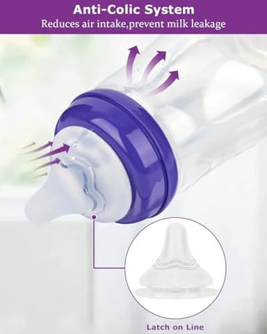 Silicone Nipples for Lansinoh Baby Bottle, Size S,Replacement Bottle Nipple,1m+,Slow Flow, 6 Count - Image 5