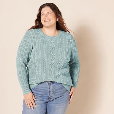 Amazon Essentials womens Soft Fisherman Cable Long-Sleeve Crewneck Sweater (Available in Plus Size - Image 5