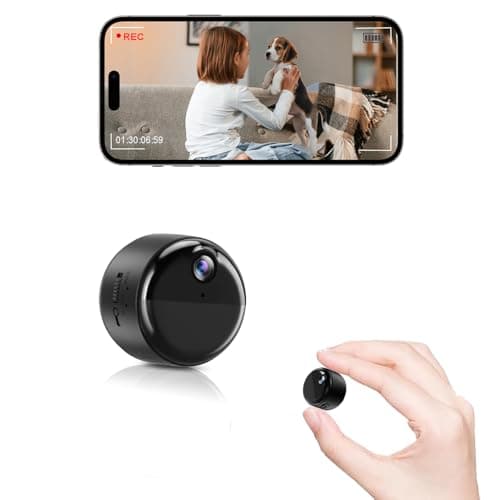 Mini Camera, 1080P Wireless Small Nanny Cam for Home Security, 90 Days Battery Life, Auto Night Vision, Magnetic Installation, PIR Motion Detection,Cloud & Local SD Card Storage with Replay - Image 1
