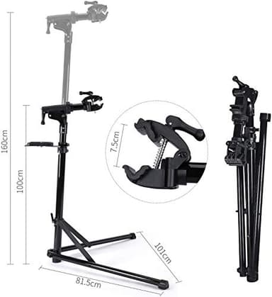 CXWXC Bike Repair Stand -Shop Home Bicycle Mechanic Maintenance Rack- Bike Workstands for Mountain Bike and Road Bike (rs100) (Black) - Image 3
