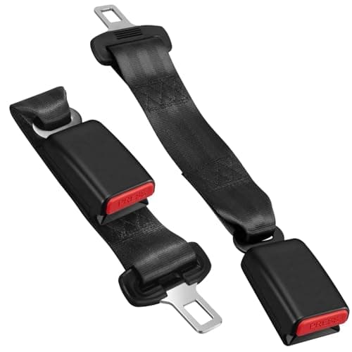 DSWY 2 Pcs Universal Car Belt Shoulder Extender Strap Pad, 14.09IN Soft and Comfortable Shoulder Strap Accessory for Auto Interiors Black - Image 1