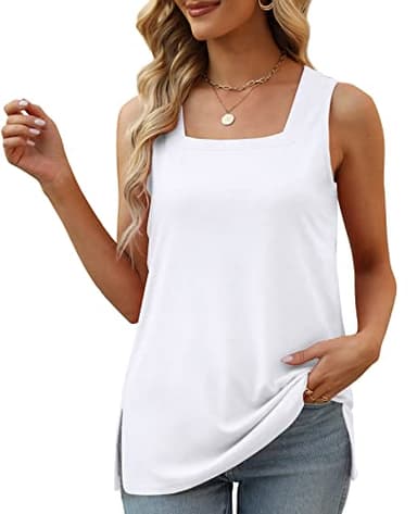 XIEERDUO Summer Tank Tops for Women Casual Sleeveless Flowy Loose Fitting XL - Image 2