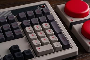 8BitDo Retro 108 Mechanical Keyboard with 108 Keys and Integrated Numpad, Bluetooth/2.4G/USB-C Hot Swappable Wireless Gaming Keyboard for Windows and Android - N Edition - Image 6