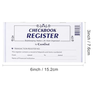 20 Pack Checkbook Register, Check Registers for Personal, Blank Ledger Transaction Registers for Personal or Business Bank, Check Register Book for Checking and Saving Account, Deposit and Credit Card - Image 5