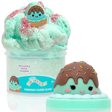 Original Squishmallow Maya The Ice Cream Premium Cloud Slime, Chocolate-Scented, Party Favors for Kids 8-12, Girl Toys 8-10 Years Old, Slime Kit for Girls Ages 8-12, Slime for Kids - Image 1