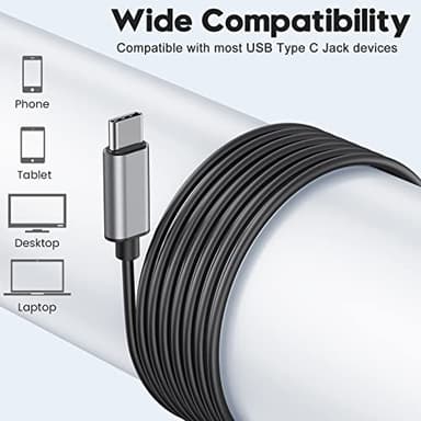 USB C Headphones for Samsung Galaxy S24 S23 Ultra S22 S21 FE S20 A54 A53 USB C Earphones with Mic Volume Control Wired Earbuds USB Type C Headphones for iPhone 16 15 Pro Max Plus iPad Pro Pixel 8 7 6a - Image 5
