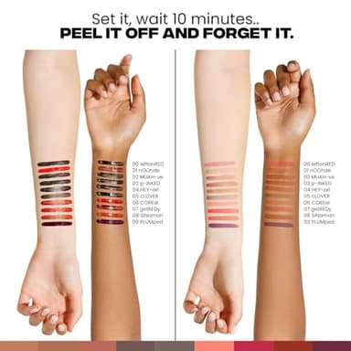 Sacheu Lip Liner STAY-N Peel Off Lip Stain — Long Lasting Matte Lip Tattoo Transfer Proof Lipstain Infused with Hyaluronic Acid & Vitamin E for All Skin Types — Vegan & Cruelty-Free, p-INKED - Image 7