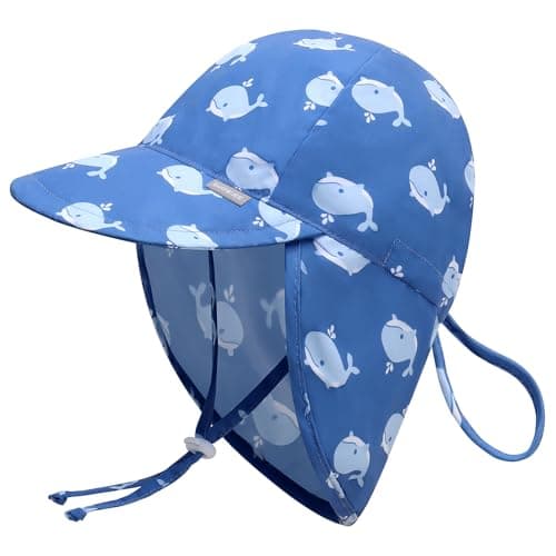 Duoyeree UPF 50+ Baby Sun Hat with Ear and Neck Protection - Toddler Beach Hat for Boys & Girls - Ideal for Summer Fun(6-24M) - Image 1