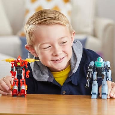 Transformers EarthSpark Cyber-Combiner Terran Twitch and Robby Malto Robot Action Figures, Interactive Toys for Boys and Girls Ages 6 and Up - Image 9