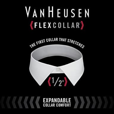 Van Heusen Men's Dress Shirt Regular Fit Flex Collar Check, Port, 16" Neck 32"-33" Sleeve - Image 5