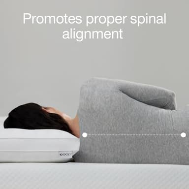 Coop Home Goods Essence Cooling Down Alternative Pillows Set of 2, Queen Size Adjustable Cooling Pillow for Hot Sleepers, Cool-Touch Luxury Hotel Pillows for Stomach, Back, or Side Sleepers 27x17 - Image 4