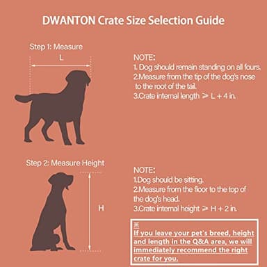 DWANTON Dog Crate Furniture with Cushion, Wooden Kennel Table with Double Doors, Indoor Dog House, Small/Medium/Large/Extra Large Size, 27.2" L, Rustic Brown - Image 5
