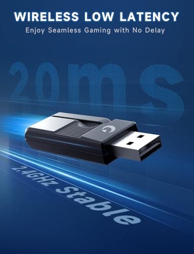 Gvyugke 2.4GHz Wireless Gaming Headsets for PS5, PS4, PC, Switch - Bluetooth 5.3 Gaming Headphones with Noise Canceling Mic, 7.1 Surround Sound, 70H Battery, Blue Lighting - Black - Image 5