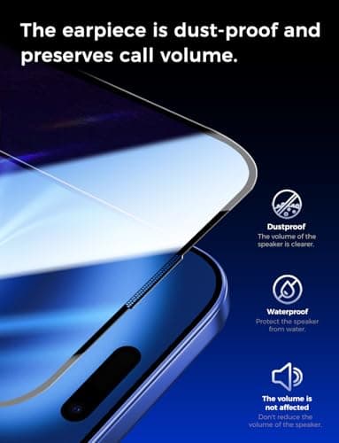 MAGIC JOHN 2 Pack for iPhone 16 6.1 inch Tempered Glass Screen Protector (Not Pro), Auto Dust-Elimination, Bubble Free, Easy Installation, HD Clear - Image 6