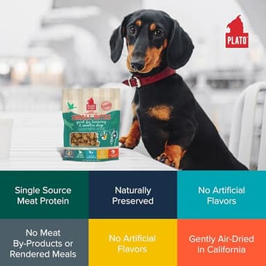 Plato Pet Treats Air Dried Small Bites Dog Treats, Natural Bite Sized Real Meat & Duck, Grain Free & High Protein, Made in the USA, 6oz - Image 5