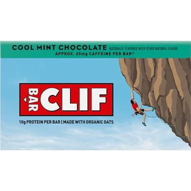 CLIF BAR - Energy Protein Bars - Cool Mint Chocolate with Caffeine - Made with Organic Oats - Energy Bars - Non-GMO - (10 Pack) - Image 14