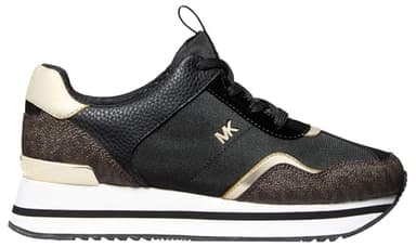 Michael Kors Women's Raina Trainer, Black/Brown, 11 - Image 7