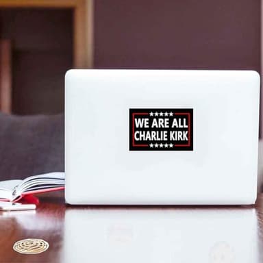 10 Pack We are All Charlie Kirk I Am Turning Point USA Patriot Pray Justice Assassination Shooting Hero Freedom Merch Stickers Laptop Bumper Decal Window Waterproof Car Stickers - Image 3