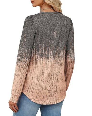 Alaroo Plus Size Tops for Women Long Sleeve Shirt Fall Fashion Basic Crewneck Sweatshirts Trendy Clothes 2025 Print 8 2XL - Image 5