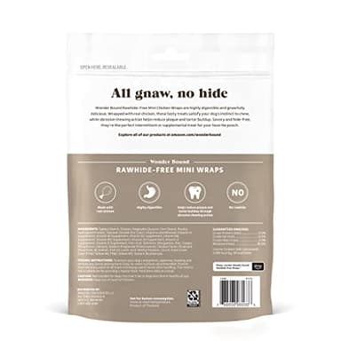 Wonder Bound Chicken Wrapped Mini Sticks - 15 Count - Rawhide-Free Dog Treats, Dental Health Chews for Plaque & Tartar Control, Easy to Digest, Long-Lasting - Image 2