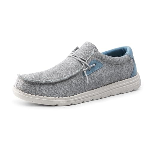 Bruno Marc Men's Casual Slip-on Loafers Stretch Shoes 1.0,Size 12,Grey/Blue,BLS211 - Image 1