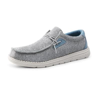 Bruno Marc Men's Casual Slip-on Loafers Stretch Shoes 1.0,Size 12,Grey/Blue,BLS211 - Image 1