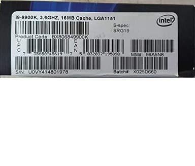 Intel Core i9-9900K Desktop Processor 8 Cores up to 5.0 GHz Turbo Unlocked LGA1151 300 Series 95W - Image 2