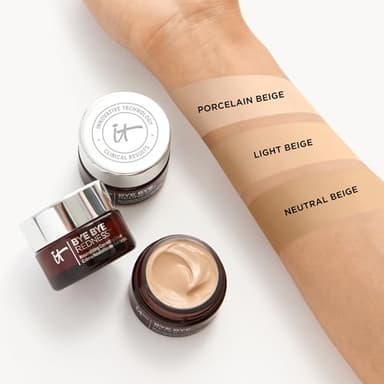 IT Cosmetics Bye Bye Redness Full Coverage Color Correcting Cream (Porcelain Beige) - Redness Neutralizing Tinted Face Moisturizer, 12HR Hydration, Hyaluronic Acid, Colloidal Oatmeal - 0.37 fl oz - Image 4