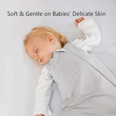 BubblePanda Rayon Made from Bamboo Sleep Sack 6-12 Months 1.0 Tog Soft Toddler Sleeping Sack for Babies 2-Way Zipper Baby Wearable Blanket - Image 4