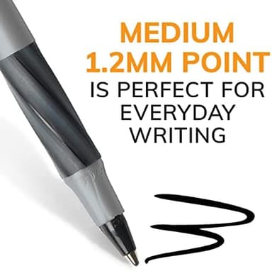 BIC Round Stic Grip Xtra Comfort Assorted Colors Ballpoint Pens, Medium Point (1.2mm), 36-Count Pack, Perfect Writing Pens With Soft Grip for Superb Comfort and Control - Image 6