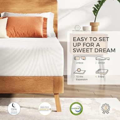 Sweetnight Full Mattress,10 Inch Memory Foam Full Size Mattress in a Box for Pressure Relief & Motion Isolation,Medium Plush and CertiPUR-US Certified - Image 5