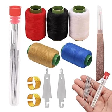 37PCS Sewing Tool Set, Needle and Thread Kit, Needles Thread Hand Repair Tools, Embroidery Tool Kit, Sewing Needle Kit Set for Home, DIY Craft Kit for Beginners - Image 1