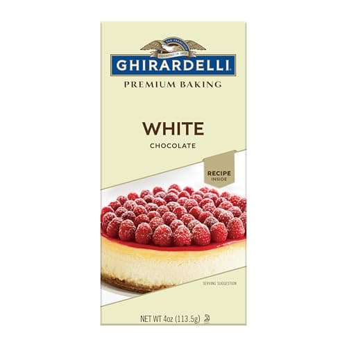 GHIRARDELLI Premium White Chocolate Baking Bar, 4 OZ (12 bars) - Image 1