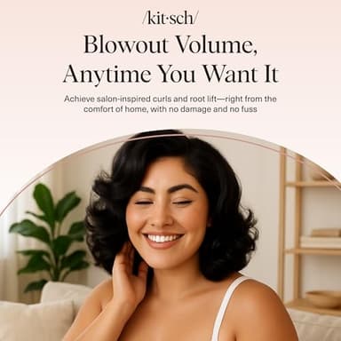 Kitsch Ceramic Thermal Hair Rollers for Women – Self Grip Hair Curlers for Heatless Curls Overnight - Volumizing Large Rollers for Short & Long Hair - For Long Lasting Frizz-Free Curls - Black, 8pcs - Image 8