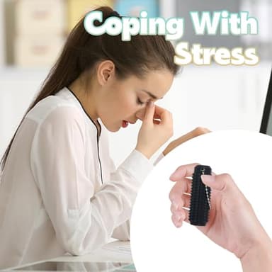 XNJAMG Little Ouchies Fidget Toys,Pain Stim Fidget Toy Reduce Stress for Adults,Anxiety Relief Pain Stim,Spiky Fidget Keychain for Anxiety,Sensory Toys,Novelty Gifts for Friends(1PCS/Black) - Image 5