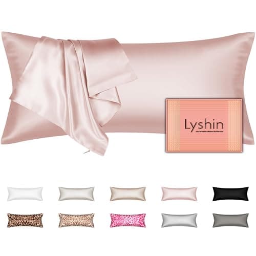 Silk Body Pillow Cover with Zipper, Mulberry Silk Pillow Cases Body Size Ultra Smooth and Soft Breathable Cooling Silk Satin Body Pillowcase for Hair and Skin (20x54 Inches, 1 Pack) - Image 1