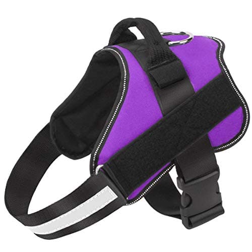 Bolux Dog Harness, No-Pull Reflective Dog Vest, Breathable Adjustable Pet Harness with Handle for Outdoor Walking - No More Pulling, Tugging or Choking (Purple, M) - Image 1