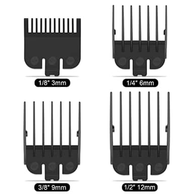LANVIER Hair Clippers for Men, Professional 10W/7500RPM High Speed Barber Clipper for Hair Cutting and Grooming, Dual Voltage Cordless Hair Trimmer Kit with LED Display & Storage Case - Black - Image 9