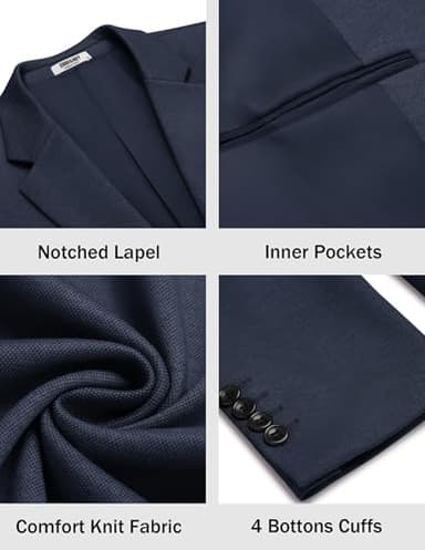 COOFANDY Mens Dress Sport Coats Casual Stylish Suit Jacket Blazer Big and Tall - Image 5